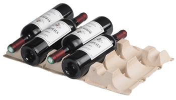 Calage 6 bouteilles de vin Bordeaux - repose col
